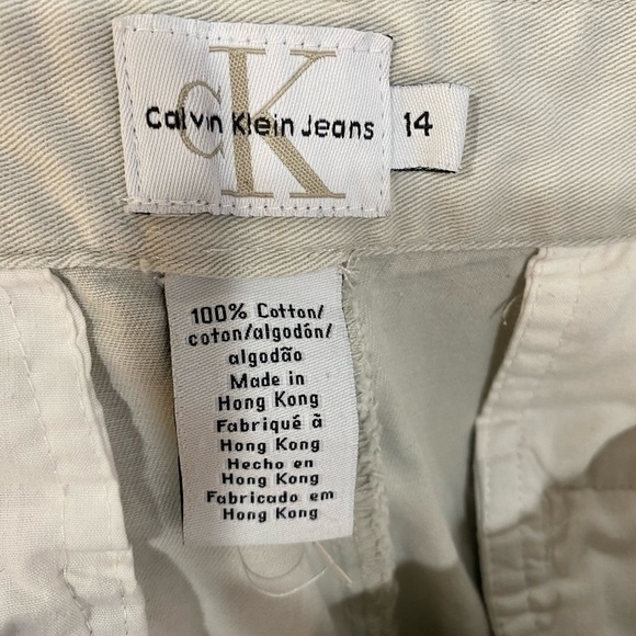 Calvin Klein Khaki Shorts size 14 EUC - Picture 8 of 8